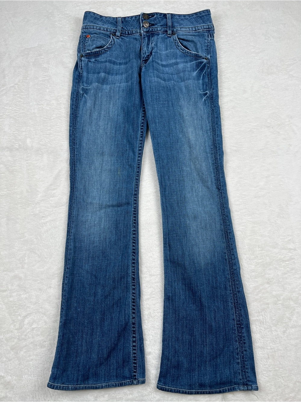 Hudson Jeans Y2K Low Rise Flap Pocket Flare Bootcut Jeans Size 27
